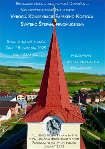Výročie konsekrácie farského kostola sv. Štefana, prvomučeníka